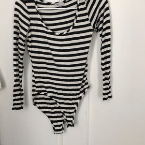 Striped bodysuit